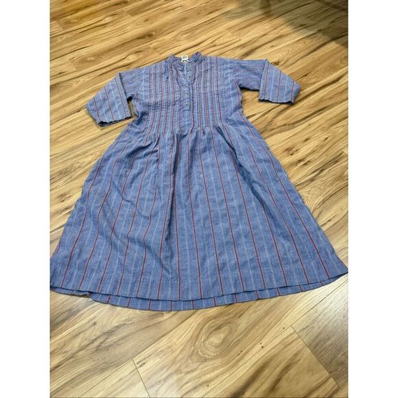 Matti Sport Vintage Indian Cotton Midi Dress Size 10 - Picture 6 of 9